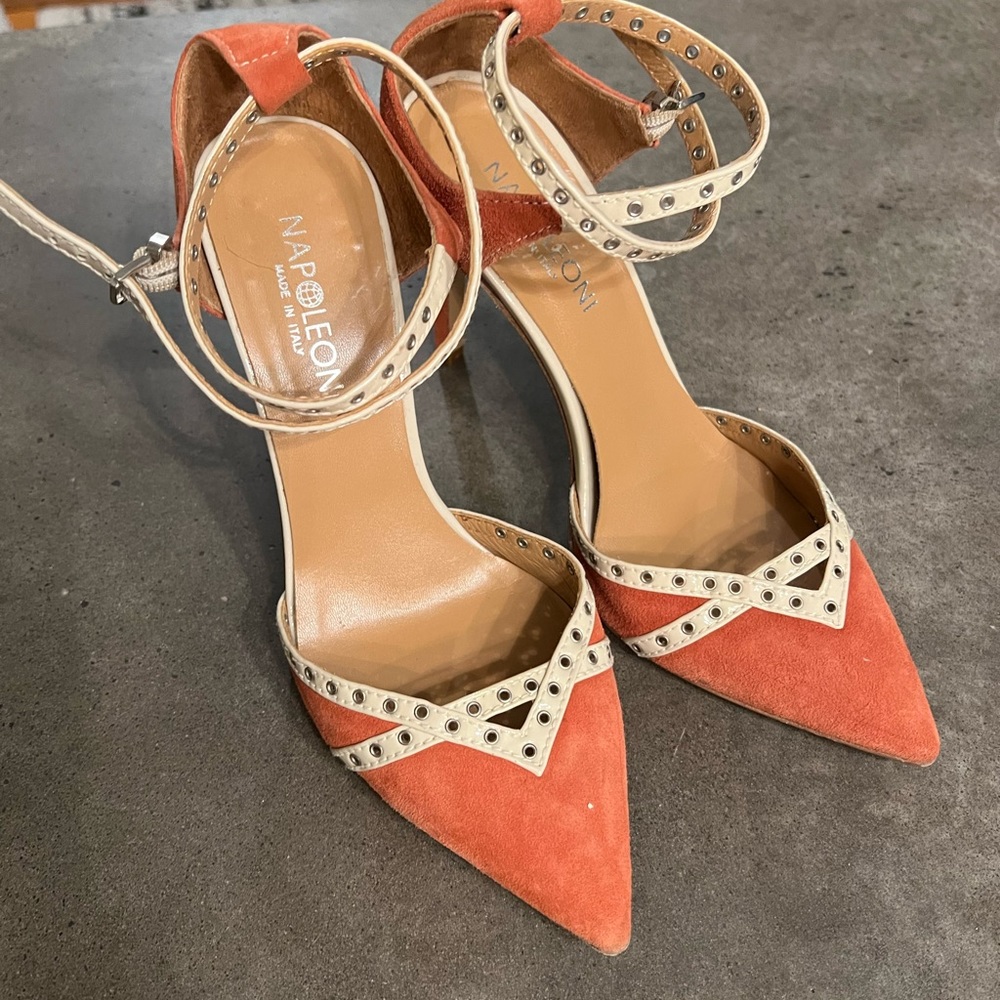 Shoes suede and leather